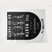 Til Death Do Uns Party Skeletton Junggeselinnen-Ab Wandteppich (Vorderseite (Horizontal))