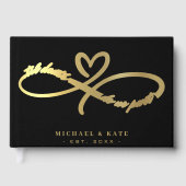 Til Death Do Uns Teil Black & Gold Unendlichkeit S Gästebuch (Vorderseite)