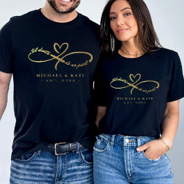Til Death Do Uns Teil Black & Gold Unendlichkeit S T-Shirt