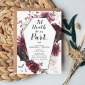 Til Death Do Uns Teil Engagement Party-Sarg Einladung