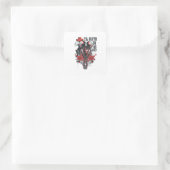 Til Death Do us Apart Quadratischer Aufkleber (Tasche)