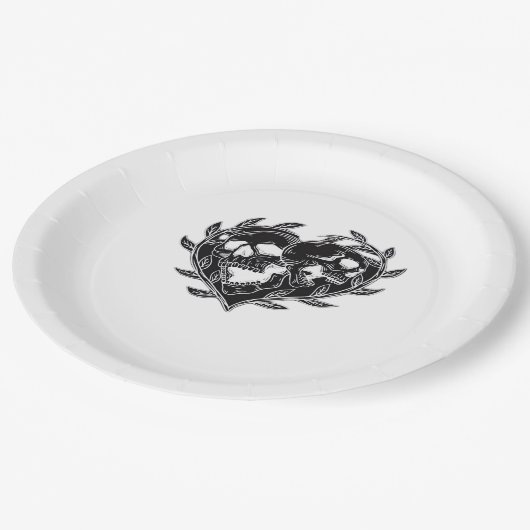 Til Death Do us Classic Pappteller (Schrägansicht)