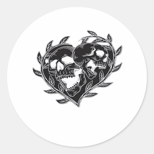 Til Death Do us Classic Runder Aufkleber (Vorderseite)