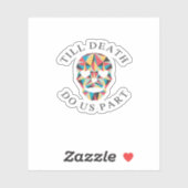 Til Death Do us Funny & Classic Halloween Aufkleber (Blatt)