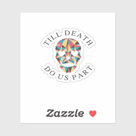 Til Death Do us Funny & Classic Halloween Aufkleber (Blatt)