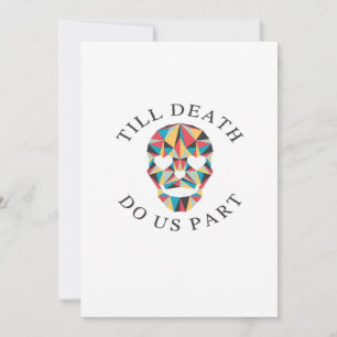 Til Death Do us Funny & Classic Halloween Feiertagskarte