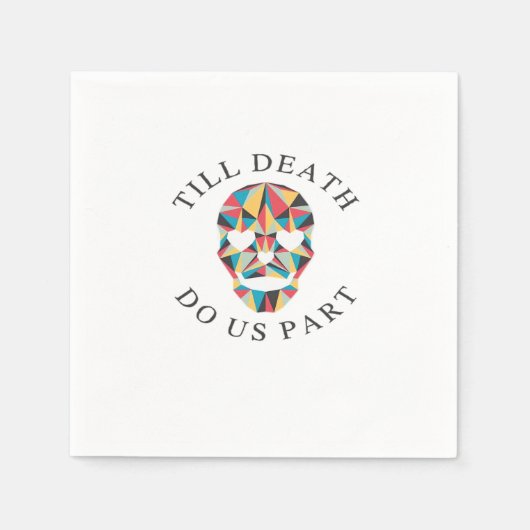 Til Death Do us Funny & Classic Halloween Serviette (Vorderseite)