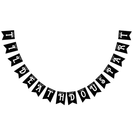 Til Death Do us Part Black Gothic Wimpelkette (Alle)