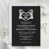 Til Death Do us Part Black Halloween Hochzeit Einladung