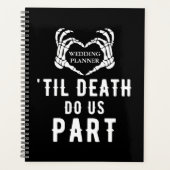 Til Death Do us Part Black Skeleton Wedding Planer (Vorderseite)