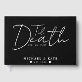 Til Death Do us Part Black Wedding Gästebuch (Vorderseite)