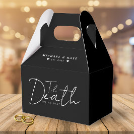 Til Death Do us Part Black Wedding Geschenkschachtel