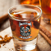 Til Death Do us Part: Bride & Groom Skelett Schnapsglas