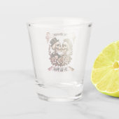 Til Death Do us Part: Bride & Groom Skelett Schnapsglas (Rückseite)