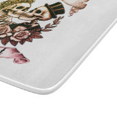 Til Death Do us Part: Bride & Groom Skelett Schneidebrett (Ecke)