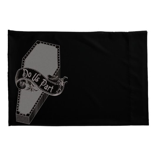 Til' Death Do us Part Coffin Pillowcases Kissenbezug (Rückseite-Rechts)