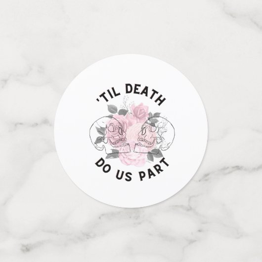 Til Death Do us Part Confetti Konfetti (Klein Vorderseite)