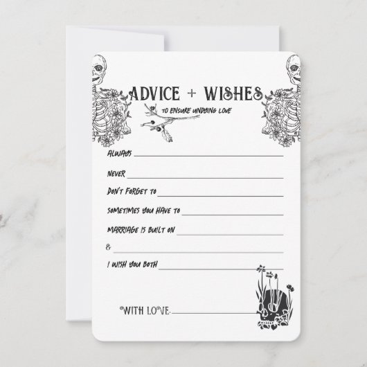 Til Death Do us Part | Couple Advisor Card | B+W Mitteilungskarte (Vorderseite)
