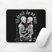 Til Death Do Us Part Couple Skeleton Halloween Men Mousepad (Mit Mouse)