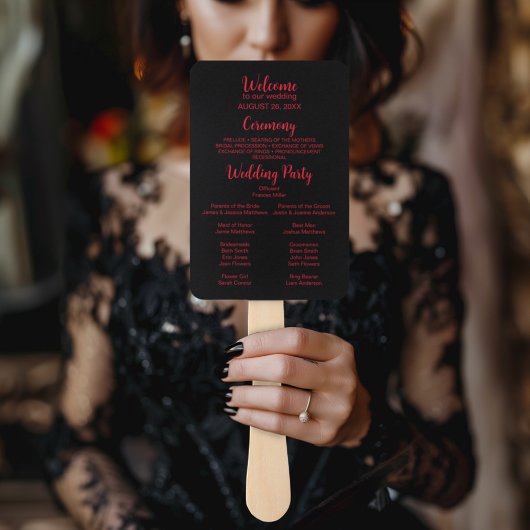 Til Death Do us Part Dark Goth Moody Begrüßungszei Fächer