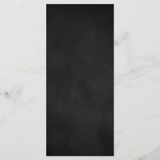 Til Death Do us Part Dark Goth Moody Wedding Menu Menükarte (Rückseite)