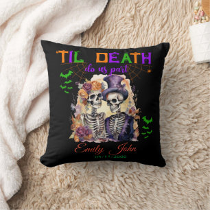 Til Death Do us Part Eternale Liebe Halloween Skul Kissen