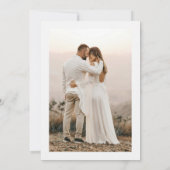 Til Death Do us Part Foto Halloween Hochzeit Einladung (Rückseite)