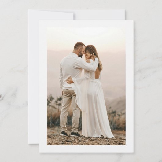 Til Death Do us Part Foto Halloween Hochzeit Einladung (Rückseite)