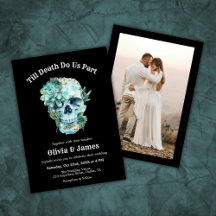 Til Death Do us Part Foto Halloween Hochzeit