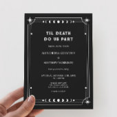 Til Death Do us Part Foto Halloween Hochzeit Einladung