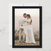 Til Death Do us Part Foto Halloween Hochzeit Einladung (Rückseite)