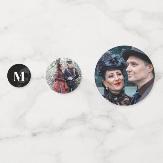 Til Death Do us Part Goth Fotos Wedding Konfetti (Vorderseiten)