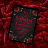 Til Death Do us Part Goth Save the Date schwarz Einladung