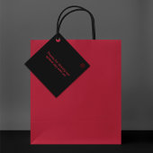 Til Death Do us Part Gothic Black and Rote Rose Geschenkanhänger