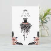 Til Death Do us Part Gothic Brautparty Einladung (Stehend Vorderseite)