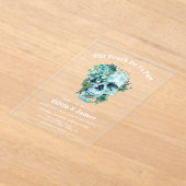 Til Death Do us Part Gothic Halloween Hochzeit Acryleinladungen (Ablage )