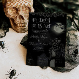 Til Death Do us Part Gothic Halloween Hochzeit Einladung