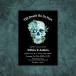 Til Death Do us Part Gothic Halloween Hochzeit Einladung<br><div class="desc">Gotisches Halloween-Thema - bis zum Tod machen wir Teil gotische Halloween-Einladung!</div>