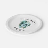 Til Death Do us Part Gothic Halloween Hochzeit Pappteller (Schrägansicht)