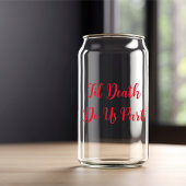 Til Death Do us Part Gothic Moody Black and Red Dosenglas