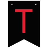 Til Death Do us Part Gothic Moody Black and Red Wimpelkette (Erste Fahne)