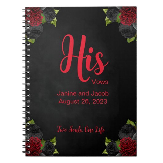 Til Death Do us Part Gothic Notizblock (Vorderseite)