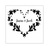 Til Death Do us Part Gothic Red Heart Wedding Gummistempel (Prägung)