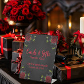 Til Death Do us Part Gothic Rote Rose Tischnummer Sockelschild