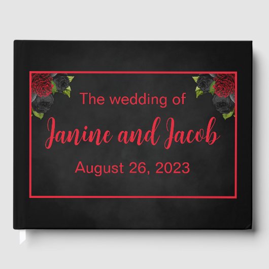 Til Death Do us Part Gothic Wedding Guest Book Gästebuch (Vorderseite)