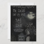 Til Death Do us Part Gothic Wedding Save The Date<br><div class="desc">Bis der Tod uns Teil gotische Hochzeit speichern das Datum</div>