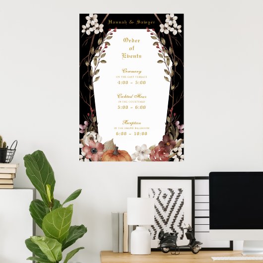 'Til Death Do us Part Halloween Begrüßung Poster (Heimbüro)