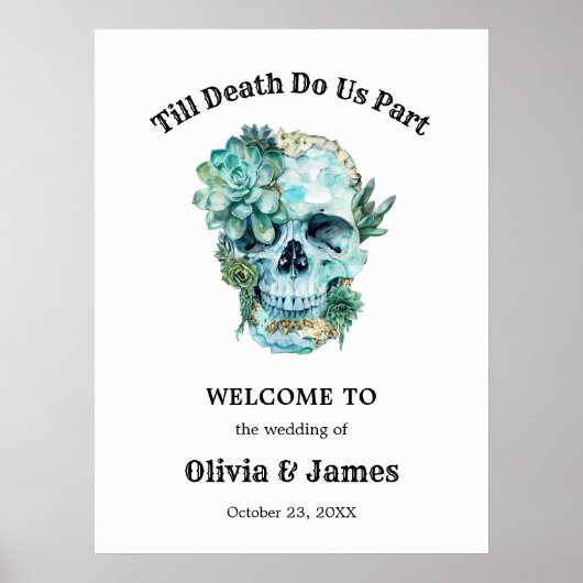 Til Death Do us Part Halloween Begrüßung Poster (Vorne)