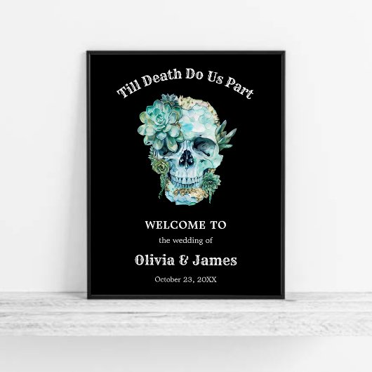 Til Death Do us Part Halloween Begrüßung Poster