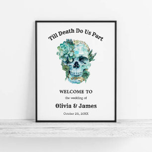 Til Death Do us Part Halloween Begrüßung Poster